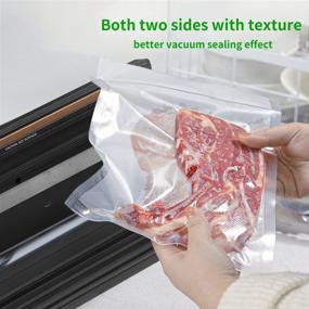 img 2 attached to 🔒 CHEFHANDY Vacuum Sealer Rolls - Food Saver Storage Bags, 2 Rolls Combo Pack 11"x50' & 8"x50' (Total 100 Feet)