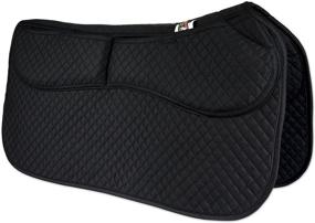 img 4 attached to 🐎 ECP All Purpose Diamond Quilted Therapeutic Contoured Correction Support Western Saddle Pad: Optimal Comfort and Correction for your Horse