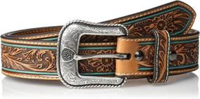 img 1 attached to Ariat Men's Floral Center Turquoise Western Accessories