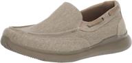 👞 propet mens viasol loafer tan: comfortable slip-ons for men's casual style logo