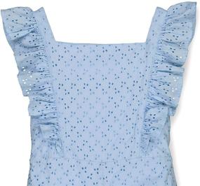 img 3 attached to 👗 Stylish Sleeve Ruffle Chambray Dresses for Girls by Hope Henry: Trendy and Timeless Fashion