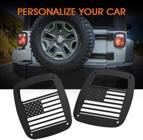 img 3 attached to Partol Tail Light Cover Guard For Jeep Wrangler TJ YJ 1987-2006