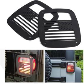 img 4 attached to Partol Tail Light Cover Guard For Jeep Wrangler TJ YJ 1987-2006