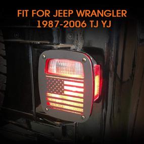 img 2 attached to Partol Tail Light Cover Guard For Jeep Wrangler TJ YJ 1987-2006