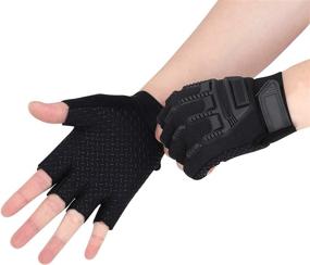 img 3 attached to Breathable Non Slip Adjustable Fingerless Skateboarding Outdoor Recreation