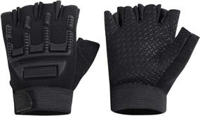 img 2 attached to Breathable Non Slip Adjustable Fingerless Skateboarding Outdoor Recreation