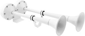 img 3 attached to 🚢 Vixen Horns VXH2112MAR-W: Marine Electric Train Horn - Powerful Dual Stainless Steel Trumpets for Boats, RVs, and Trucks - 12V White