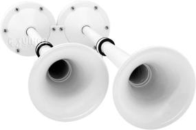 img 2 attached to 🚢 Vixen Horns VXH2112MAR-W: Marine Electric Train Horn - Powerful Dual Stainless Steel Trumpets for Boats, RVs, and Trucks - 12V White