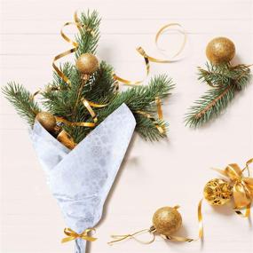 img 2 attached to FEPITO 100 Sheets Silver Snowflake Wrapping Paper: Big Size Christmas Tissue Paper for DIY and Craft, Gift Bags Decorations (14 x 20 Inch)