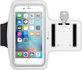 img 1 attached to 📱 White iPhone 6S Armband, ArmTrek Sports Exercise Armband for Apple iPhone 6 and iPhone 6S, Running Case Pouch with Touch Compatibility and Key Holder – Ideal for Hiking, Biking, and Walking