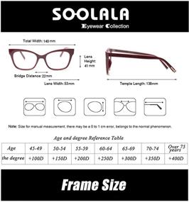 img 2 attached to SOOLALA Oversized Reading Glasses Eyeglasses