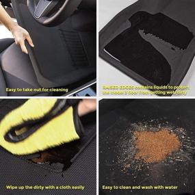 img 1 attached to High-Quality TAPTES Floor Mats for Tesla Model 3 - Waterproof, Anti-Slip, All-Weather Protection - Fits Model 3 2017-2021 - 3 Pieces/Set