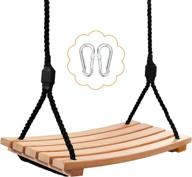 swing wooden swings backyard playground logo