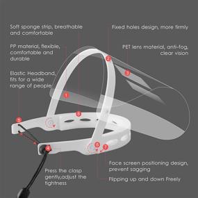 img 1 attached to 🔧 Многофункциональное регулируемое сменное легкое прозрачное защитное решение.