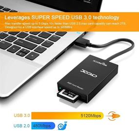 img 3 attached to 📸 Rocketek USB3.0 XQD Card Reader - High-Speed XQD Memory Card Reader, Compatible with Sony G/M Series, Lexar 2933x/1400x USB Mark XQD Card Adapter, for Windows/Mac OS