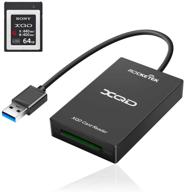 📸 rocketek usb3.0 xqd card reader - high-speed xqd memory card reader, compatible with sony g/m series, lexar 2933x/1400x usb mark xqd card adapter, for windows/mac os logo