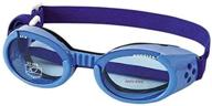 🐶 protect your pup's eyes with doggles ils large shiny blue frame featuring blue lens логотип