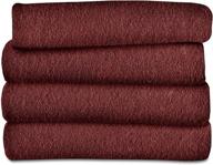 🔴 extra soft electric fleece heated throw blanket in sunbeam garnet red logo