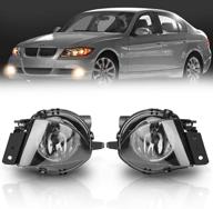 🚗 tangmige дымчатые линзы противотуманных фонарей для bmw 3 серии (e90 / e91) седан и универсал (323i 325i 325xi 328i xdrive 330xi 335d 335i 328xi 335xi 330i) - 2006 2007 2008 2009, 1 пара (без спортивного пакета) логотип