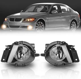 img 4 attached to 🚗 TangMiGe Дымчатые линзы противотуманных фонарей для BMW 3 серии (E90 / E91) Седан и Универсал (323i 325i 325xi 328i xDrive 330xi 335d 335i 328xi 335xi 330i) - 2006 2007 2008 2009, 1 пара (без Спортивного пакета)
