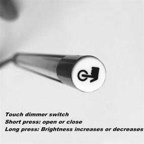 img 2 attached to Eleidgs DZYDZR Keyboard Light Laptop Lamp: USB LED 5V 1W 10 LED Long Gooseneck Touch Dimmer (Black)