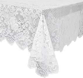 img 4 attached to 👔 Elegant and Versatile Juvale Rectangular Tablecloth Patterns for Weddings and Food Service Equipment & Supplies