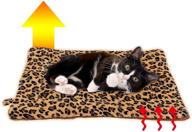 🐆 flystar self-heating leopard cat bed mat - soft flannel & cotton, easy to clean, comfortable for small, medium, large cats/puppies logo