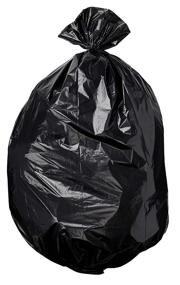 img 4 attached to AmazonCommercial 45 Gallon Trash Bags - 🗑️ 1.2 MIL Black Commercial Garbage Bags, 100 Count