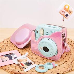 img 3 attached to 📸 Enhance Your Fujifilm Instax Mini 9/8/8+ Camera with Alohallo 15 in 1 Mini 9 Camera Accessories Set - Shiny Pink