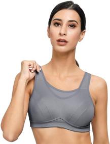 img 2 attached to Deyllo Womens Full Support Wirefree Workout