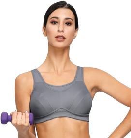 img 1 attached to Deyllo Womens Full Support Wirefree Workout