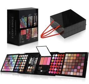 img 4 attached to 💄 Makeup Kit: 177-Color Matte & Shimmer Eyeshadow Palette, Blush, Lip Gloss, Eyebrow Powder, Concealer Kit - Complete Beauty Cosmetic Makeup Set Gift for Teen Girls and Women