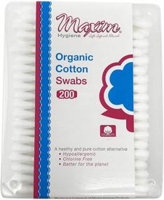 img 4 attached to Maxim 200-Count Organic Cotton Swabs, No Chlorine/Dioxin/Chemical, ICEA Approved, Biodegradable, Hypoallergenic, Double Padded with Cardboard Stick, Ear Swabs Cotton Buds - 1 Pack of 200