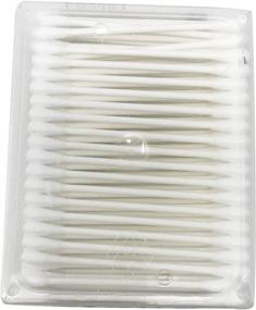 img 3 attached to Maxim 200-Count Organic Cotton Swabs, No Chlorine/Dioxin/Chemical, ICEA Approved, Biodegradable, Hypoallergenic, Double Padded with Cardboard Stick, Ear Swabs Cotton Buds - 1 Pack of 200