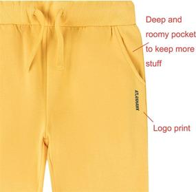 img 1 attached to ATLANHAWK Brushed Inside Sweatpants Drawstring Boys' Clothing ~ Pants