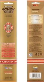 img 2 attached to 🍓 Gonesh Collection Strawberry Incense: 4 Pack - Extra Rich, 80 Count - Discover the Scentsational Delight!