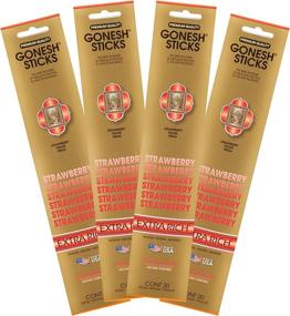 img 3 attached to 🍓 Gonesh Collection Strawberry Incense: 4 Pack - Extra Rich, 80 Count - Discover the Scentsational Delight!