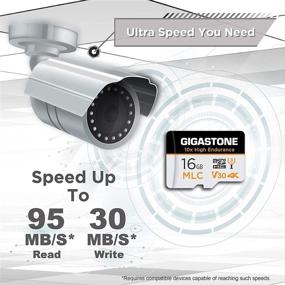 img 3 attached to 📸 Gigastone 16GB 2-Pack MLC Micro SD Card: 10x Endurance for High-Quality 4K Video, Security Cam, Dash Cam, Surveillance - 95MB/s Speed, U3 C10 Compatible