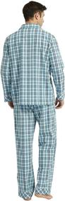 img 3 attached to 🌙 Cozy and Chic: Vulcanodon Cotton Pajama Button Sleepwear for Ultimate Comfort