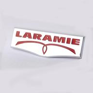 запчасть oem laramie emblema литая решетка задней двери 3d название laramie замена на 1500 2500 3500 (хром красный) логотип