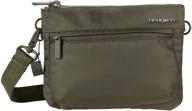 hedgren rain sustainably crossbody olive logo