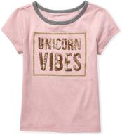 👚 stylish graphic sleeve t shirt for girls at children's place - tops, tees & blouses logo