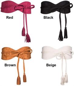 img 2 attached to Aecibzo Womens Bowknot Around Waist Women's Accessories and Belts