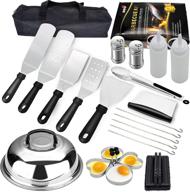 🔥 23-piece griddle accessories set for blackstone, camp chef, and flat top grills - complete kit with basting cover for outdoor camping and indoor party grilling logo