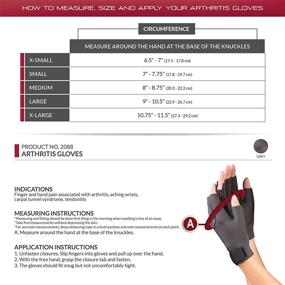 img 3 attached to Enhanced Comfort and Relief: Premium Support Arthritis Gloves (1 Pair, X-Small)