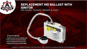 img 3 attached to 🔌 HID Ballast with Ignitor - 81107-2D020, 85967-0E020 Replacement - Toyota & Lexus Compatible - Prius, Avalon, Sienna & More