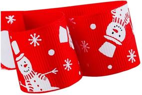 img 1 attached to 🎀 Duoqu Christmas Ribbon 12 Styles - 36 Yards Mixed Size Options (12X3yd, 3/8", 5/8", 1"), Solid and Printed Grosgrain Ribbon Satin Ribbon for Holiday Hair Bows & Gift Wrapping