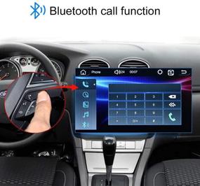 img 1 attached to 🚗 Автомагнитола с сенсорным экраном 9" одинарного размера с Apple Carplay, GPS-навигацией и головным блоком – FM Bluetooth беспроводное радио с поддержкой Mirror Link для смартфонов Android и iOS, а также бонусная задняя камера