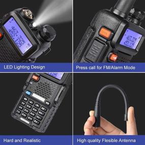 img 1 attached to Black BAOFENG UV-5R Dual Band Two-Way Radio