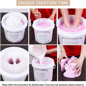 img 2 attached to Anniversary Couple's Hand Molds Kit (34oz Large Bucket) - Alginate Molding Powder and Casting Plaster for Hand Mold Casting, Wedding Gift for Couple